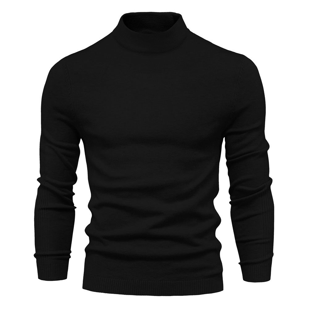Men's Multicolor Sweater With Mid Neck And Slim Trim