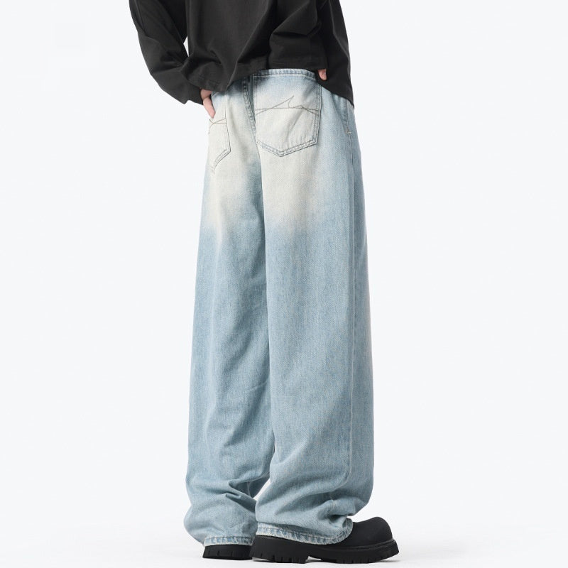 Autumn And Winter American High Street Retro Washed Jeans