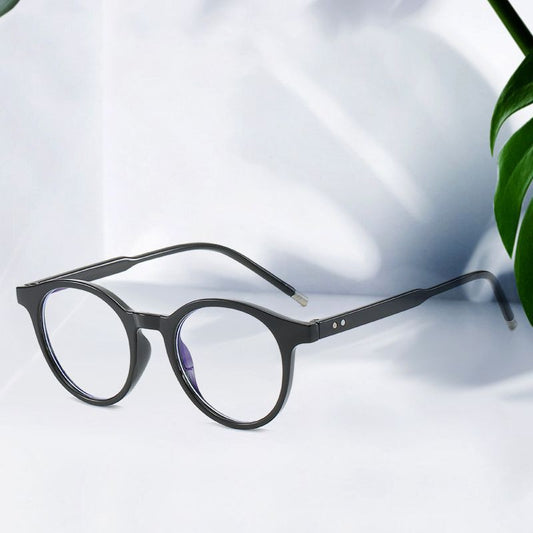 The New Anti-Blue Light Flat Glasses Fashion Round Flat Glasses Trend The Same Glasses