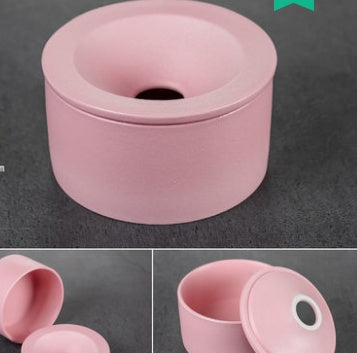 New Chinese Ceramic Ashtray Anti Fly Ash With Lid Funnel Type Creative Cute Hotel Bar Special Custom