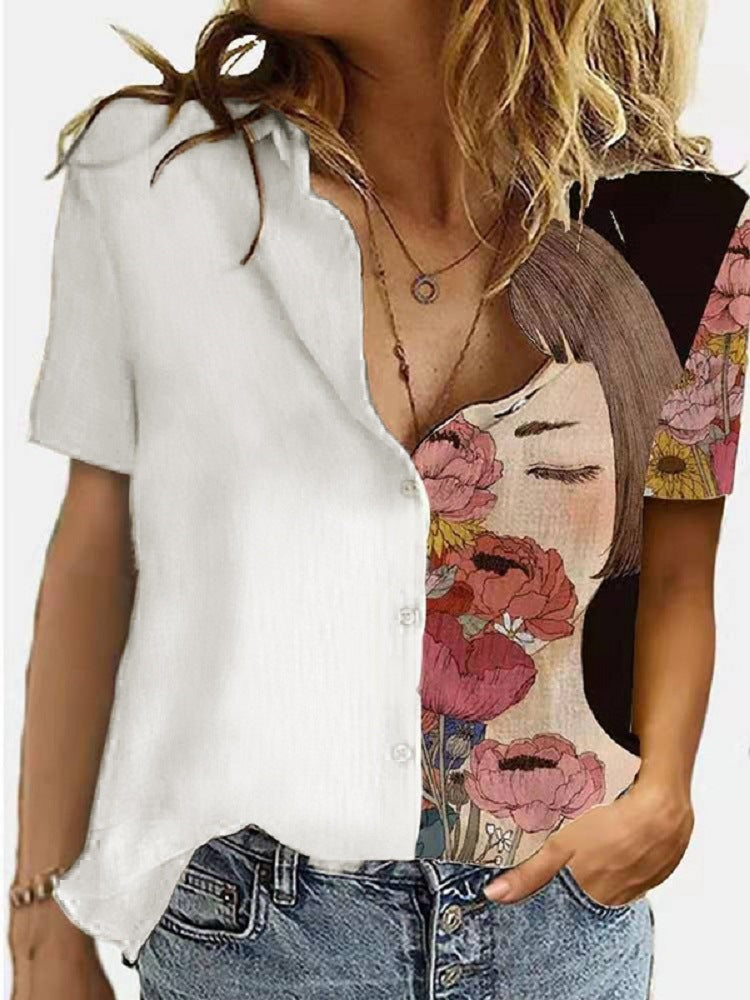 Autumn And Winter New Positioning Printing Long-Sleeved Buttoned Professional Shirt