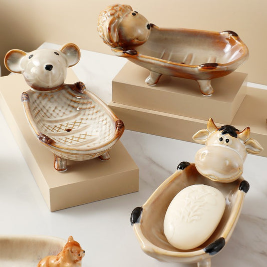 Cartoon Soap Box Household Children's Cute Large Size Toilet Soap Rack