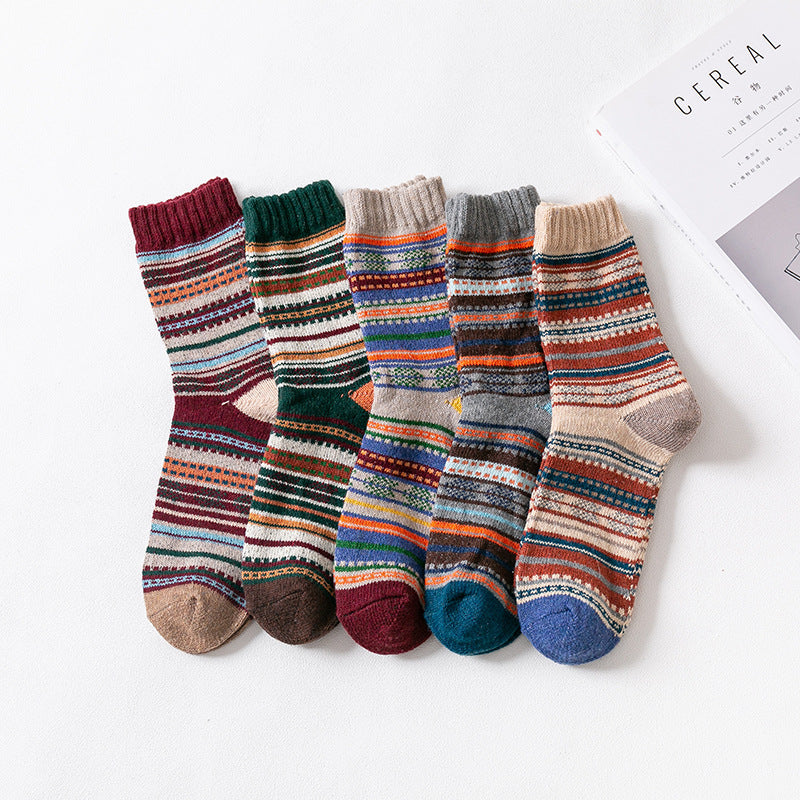 New Thickened Stockings Men's Coarse Wool