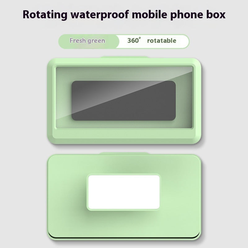 Wall-mounted Mobile Phone Bracket Kitchen Bathroom Waterproof Anti-fog Mobile Phone Box