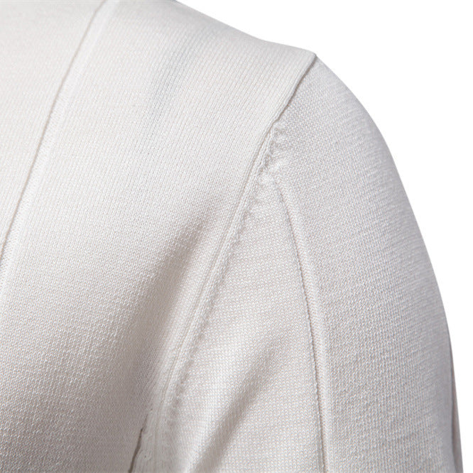 Men's Business Casual Woolen Polo Shirt