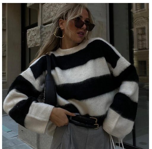 Women's Crew Neck Pullover Sweater