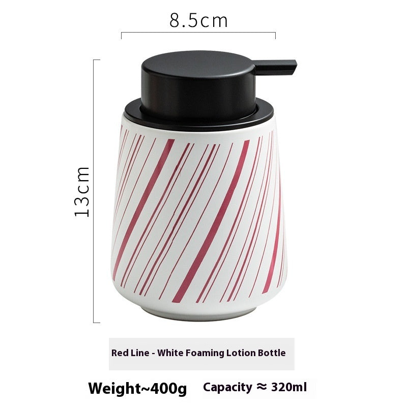 Modern Color Blocking Simple Ceramic Sparkling Mousse Bottle