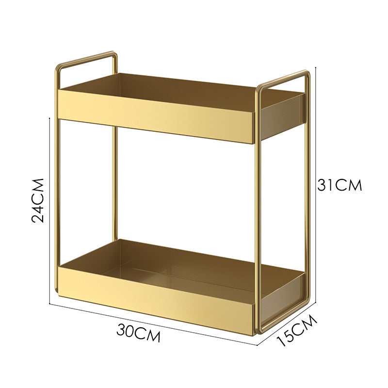 Double Layer Gold Stand