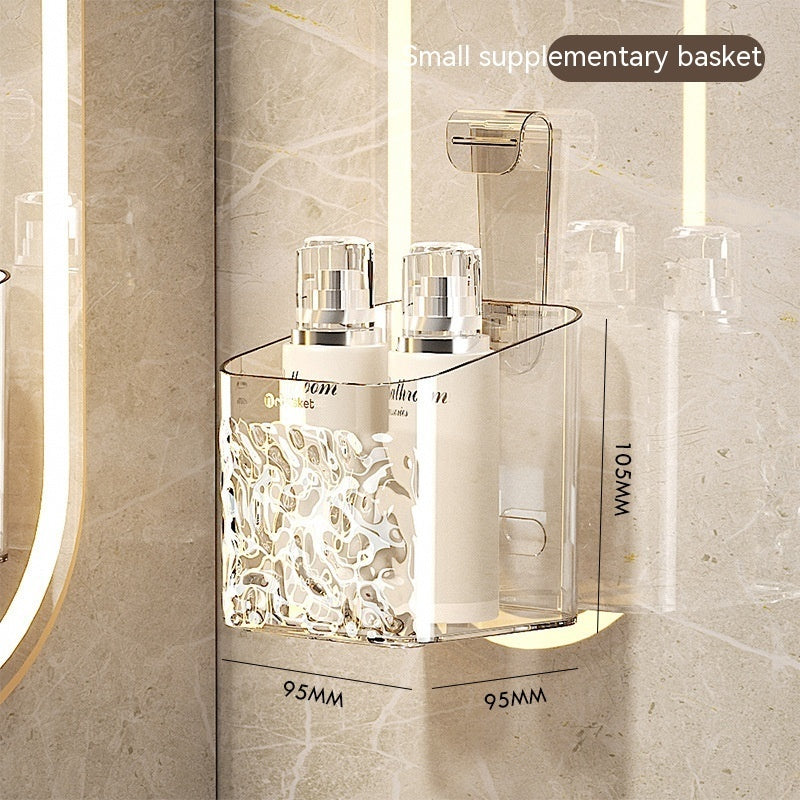 Toilet Rack Punch-free Bathroom Hanging Basket Wall