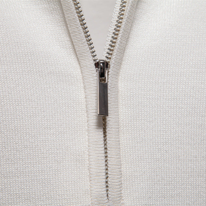 Men's Business Casual Woolen Polo Shirt