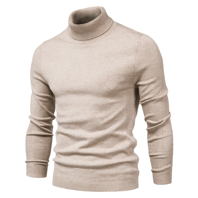 Solid color turtleneck sweater