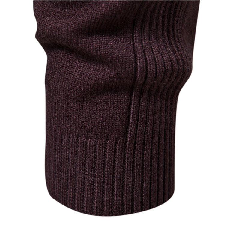 Men's Multicolor Sweater With Mid Neck And Slim Trim