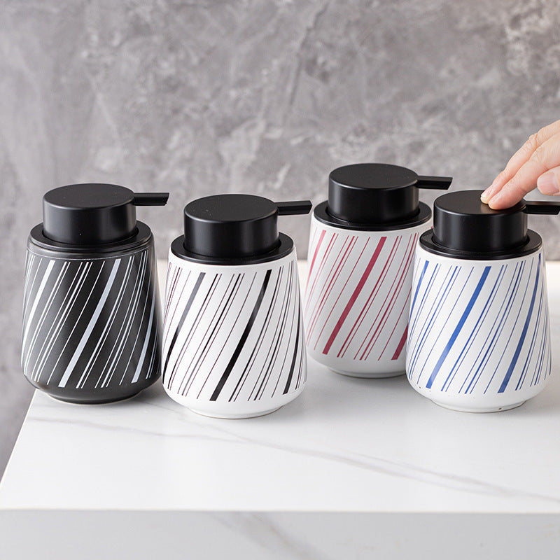 Modern Color Blocking Simple Ceramic Sparkling Mousse Bottle