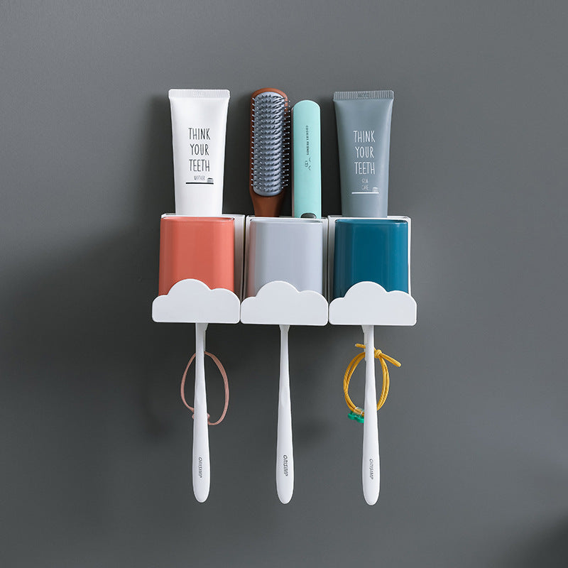 Wall Mounted Non Punch Toothbrush Holder