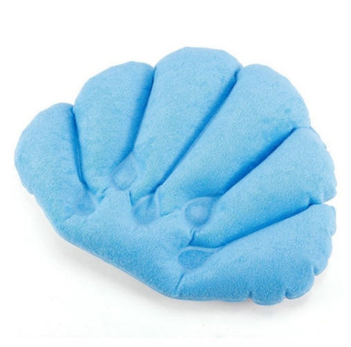 Household inflatable bath pillow with suction cup bath pillow