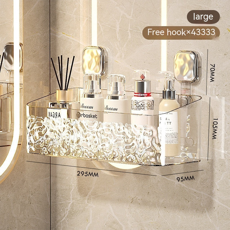 Toilet Rack Punch-free Bathroom Hanging Basket Wall