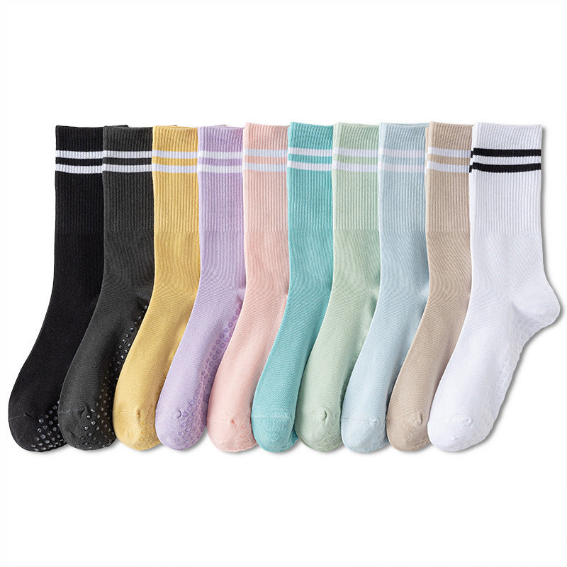 Sports Stripes Breathable To Avoid Slippery Socks For Running