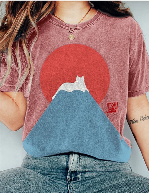 Women's Letter Casual Loose Short Sleeves Blouse