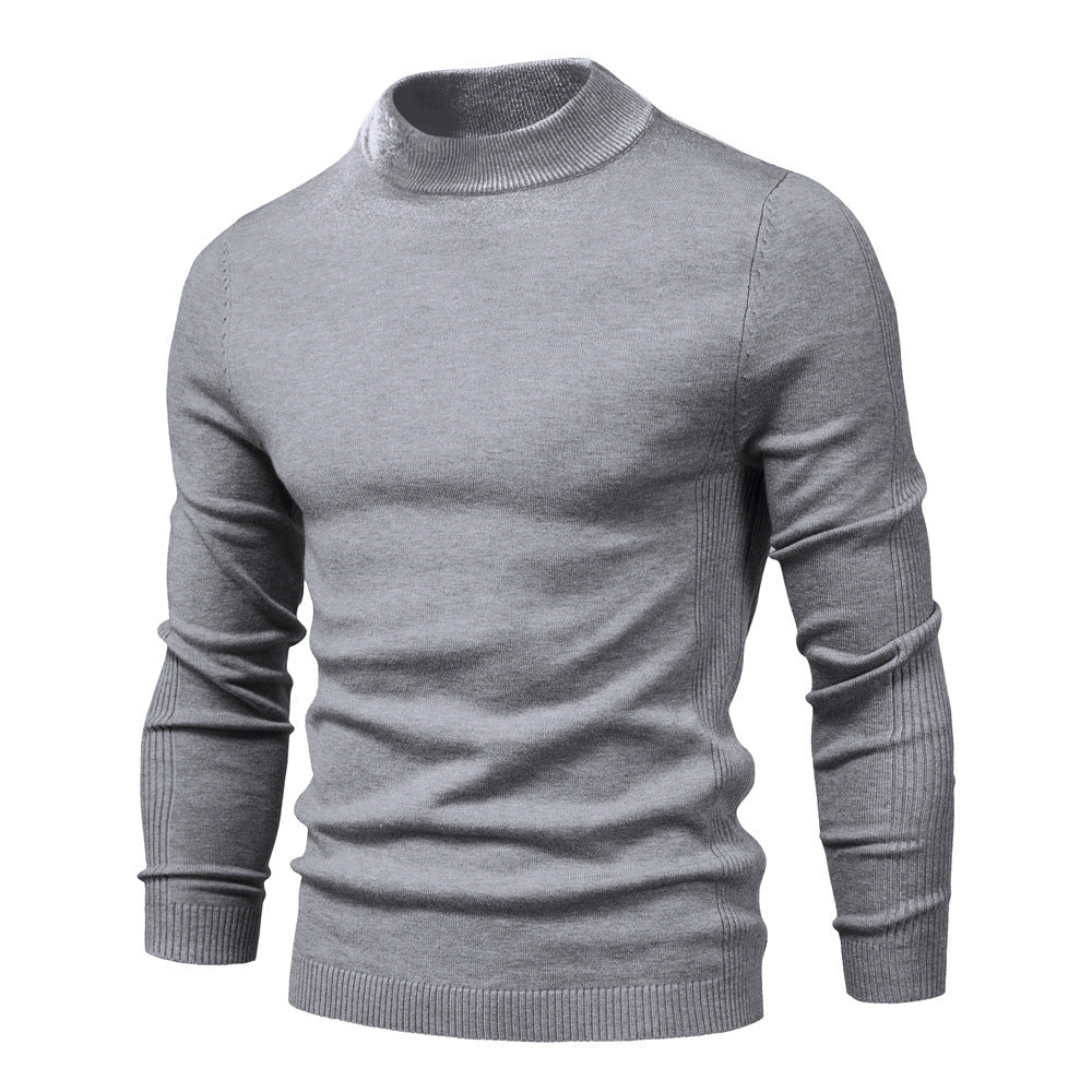 Men's Multicolor Sweater With Mid Neck And Slim Trim