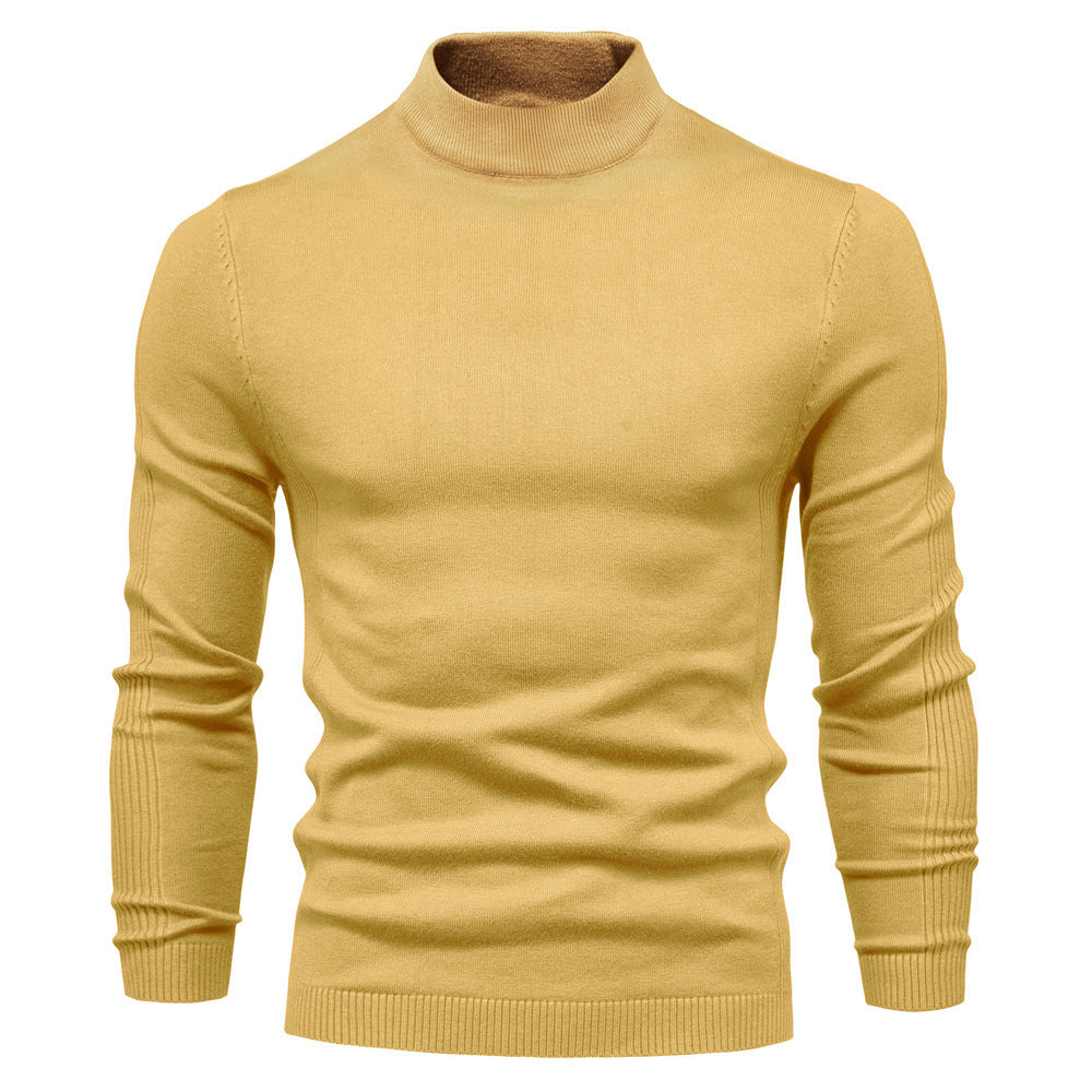 Men's Multicolor Sweater With Mid Neck And Slim Trim
