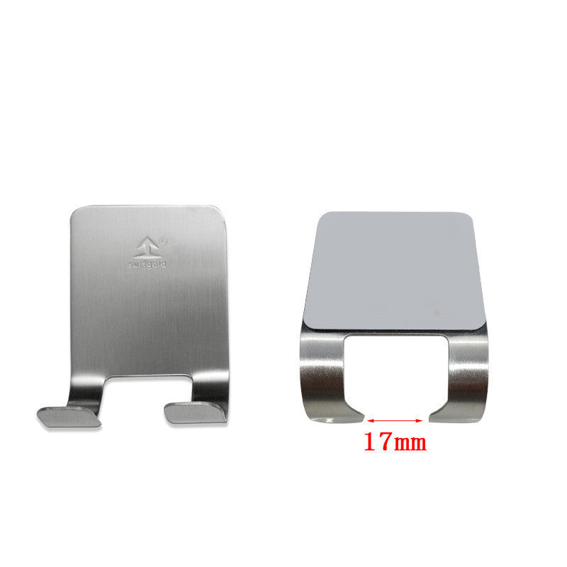 Stainless steel wall-mounted razor rack