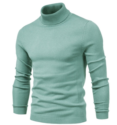 Solid color turtleneck sweater