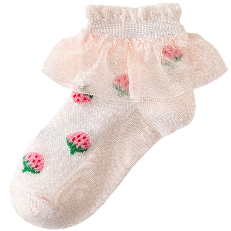 Summer Thin Lace Socks Mesh Lace Princess