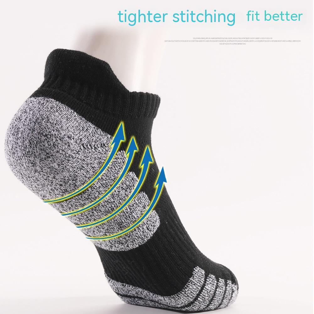 Thick Towel Bottom Socks For Running Non-slip Anti-sweat Breathable