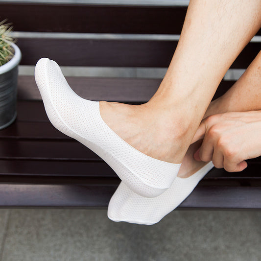Ice Silk Breathable Invisible Boat Socks