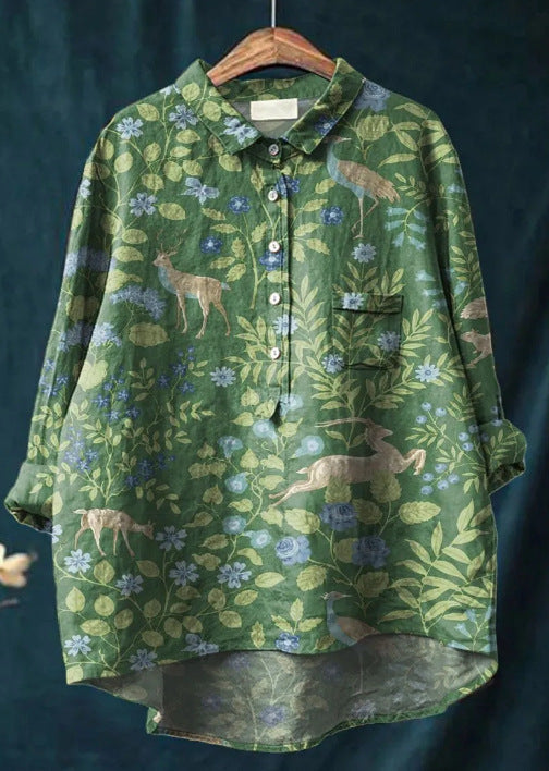 European And American Cardigan Style Women's Shirt