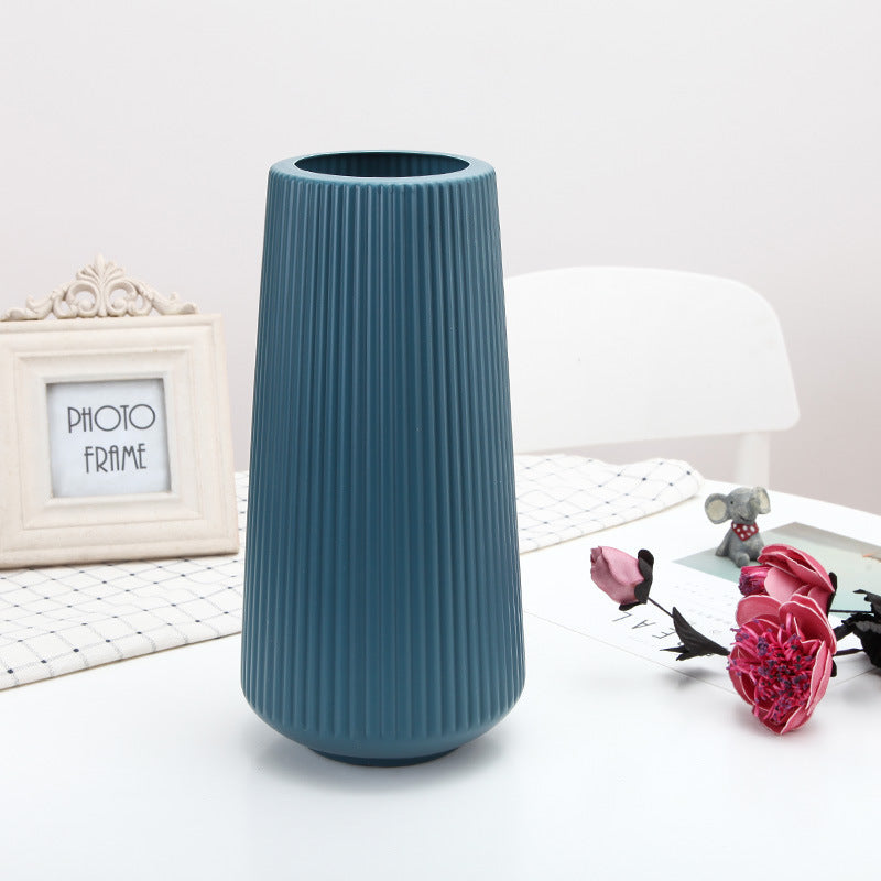 Large Simple Plastic Vase Dry And Wet Flower Arrangement Container