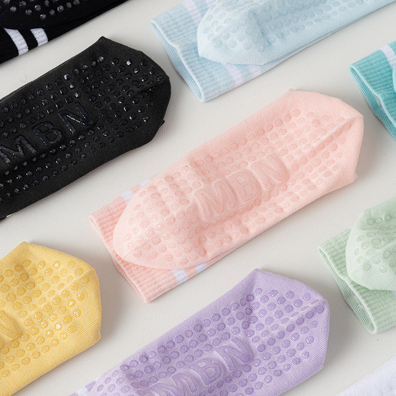 Sports Stripes Breathable To Avoid Slippery Socks For Running