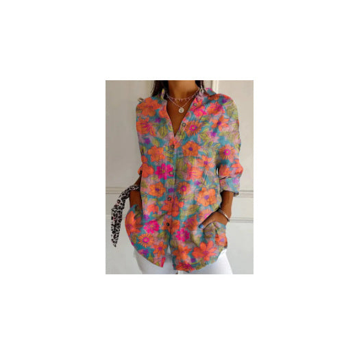 Women's Long Small Floral Print