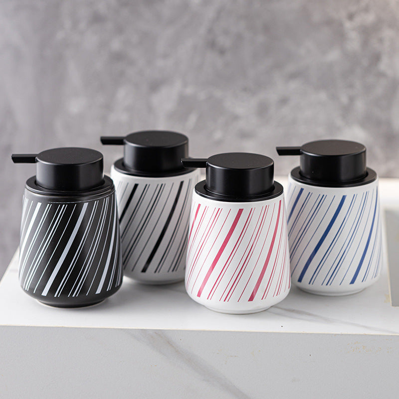 Modern Color Blocking Simple Ceramic Sparkling Mousse Bottle