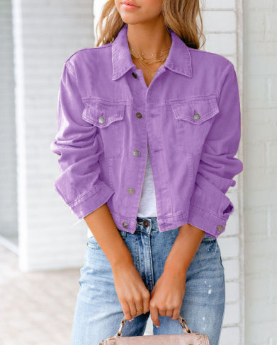 New Autumn And Winter Denim Jacket Jacket Long-sleeved Top