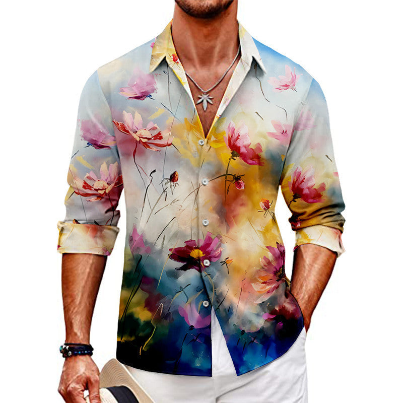 Fashion Printed Shirt Summer Menswear