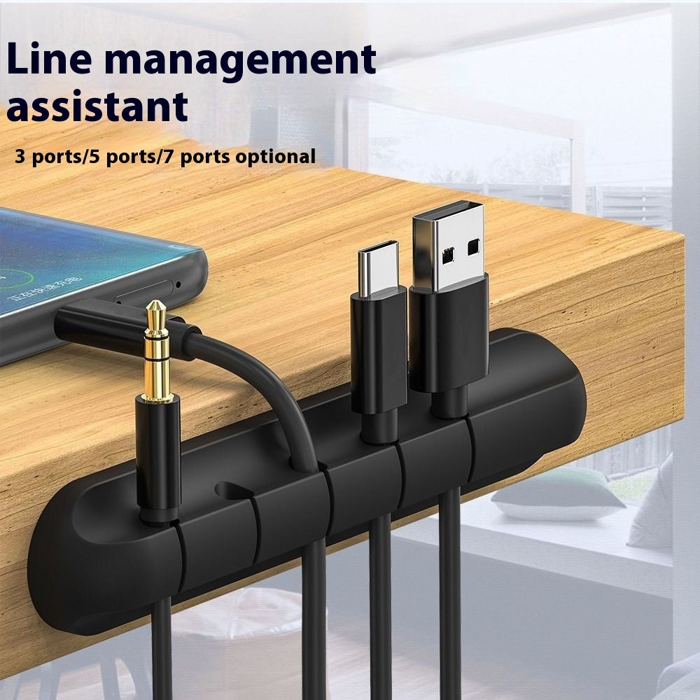 Desktop Fixed Charging Cable Storage Protector