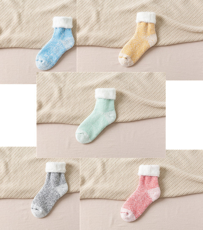 Middle-aged And Elderly Cashmere Snow Socks Men's Retro