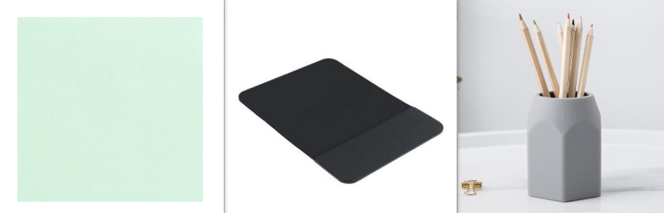 Simple solid silicone pen holder