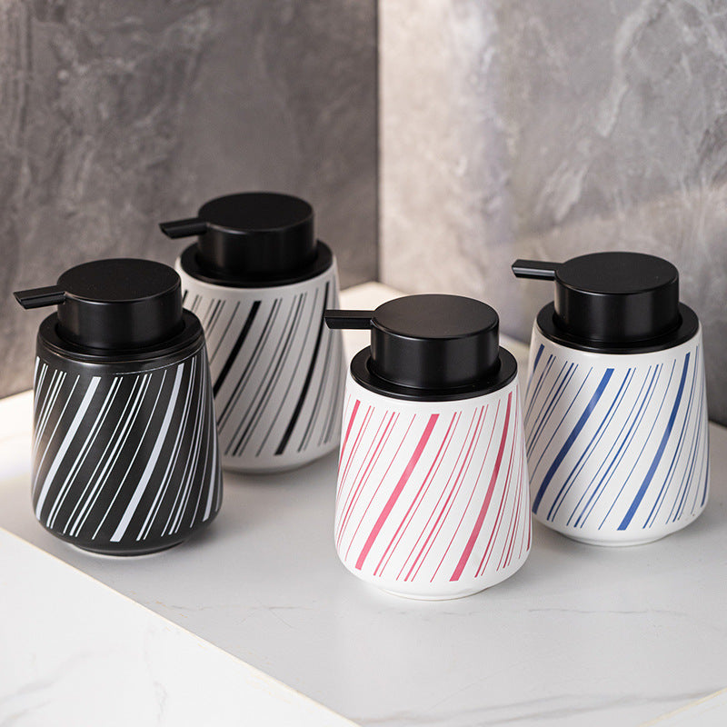 Modern Color Blocking Simple Ceramic Sparkling Mousse Bottle