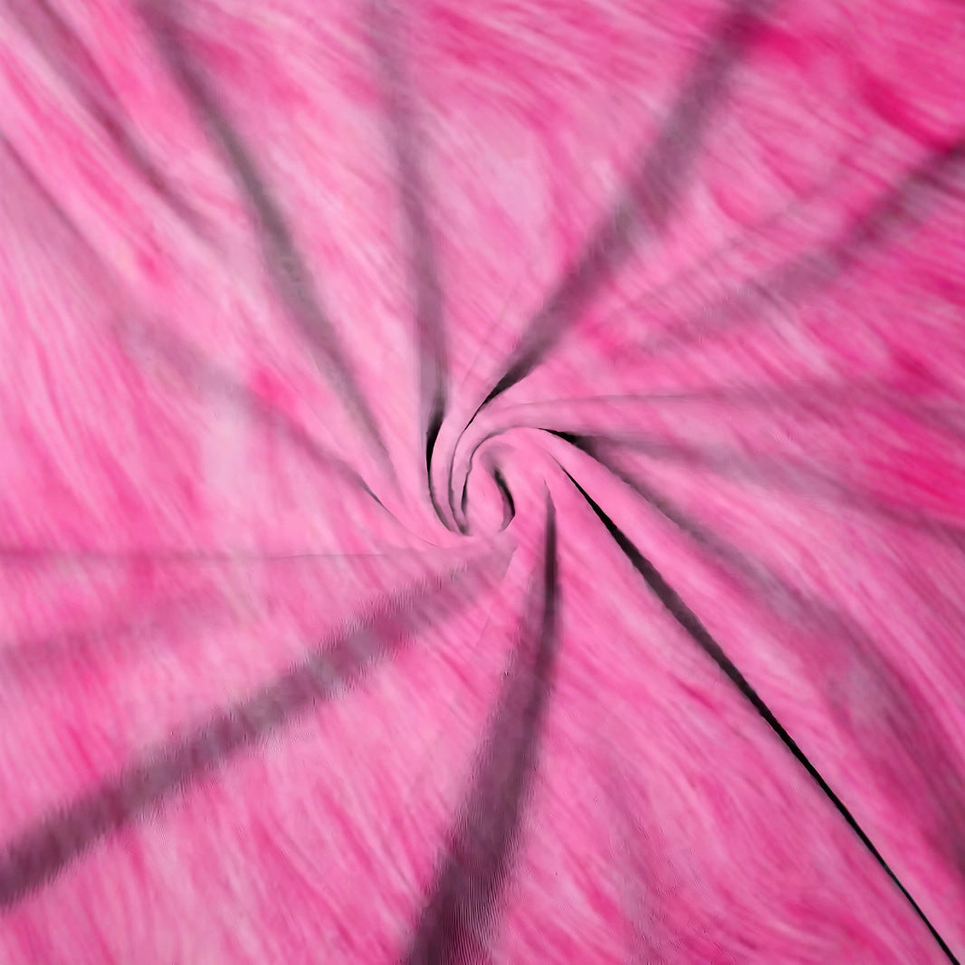 Women's Round Neck Casual Loose Short Sleeves T-shirt Mixed Color 3D Digital Printing