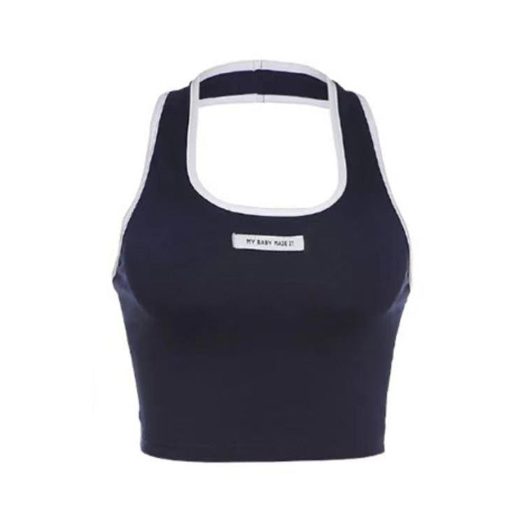 Sweet Spicy Girl Neck Hanging Strap Women's Sports Vest