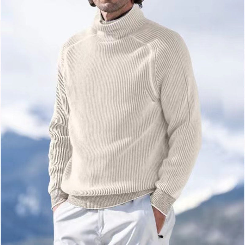 Men's Wool High Collar Warm Sweater