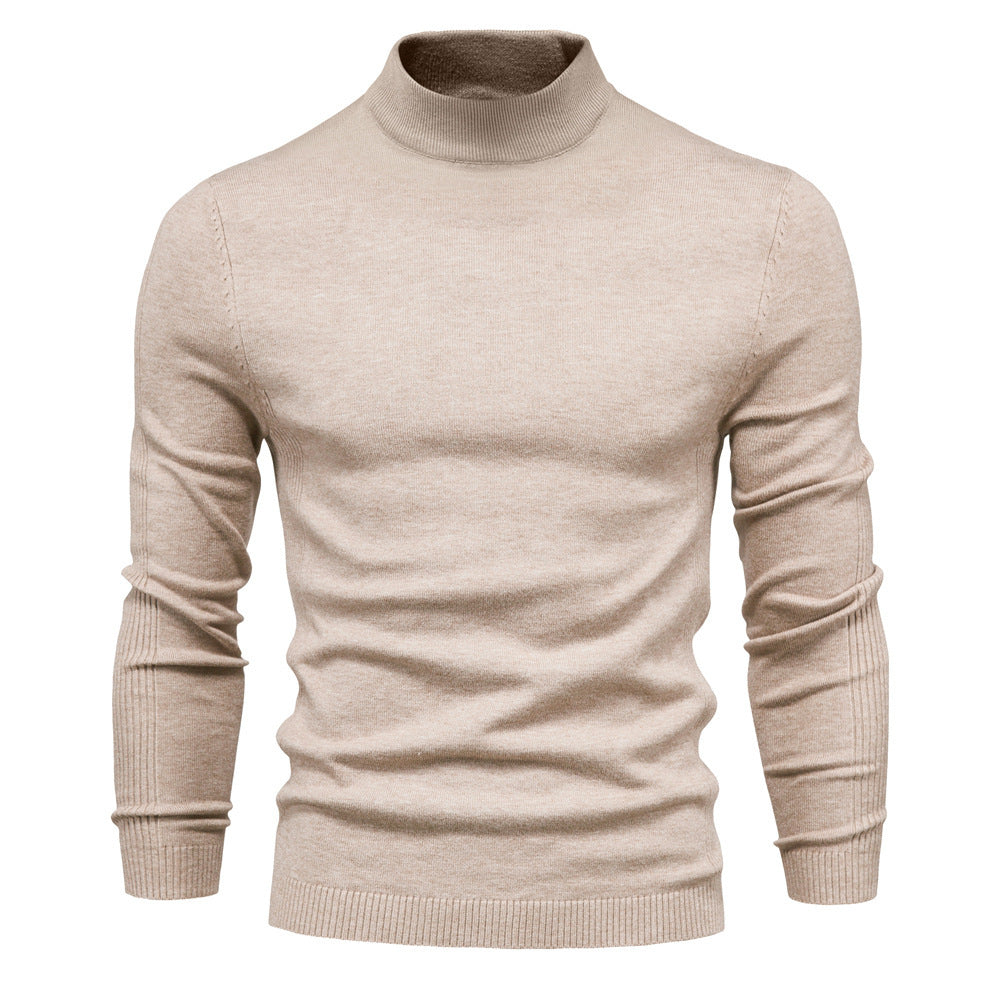 Men's Multicolor Sweater With Mid Neck And Slim Trim