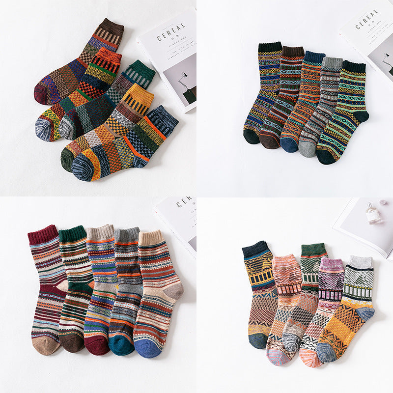 New Thickened Stockings Men's Coarse Wool