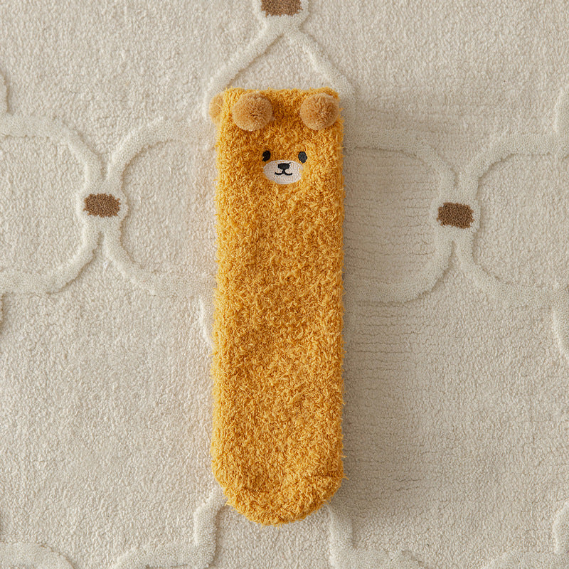 Women's Hair-free Coral Fleece Socks