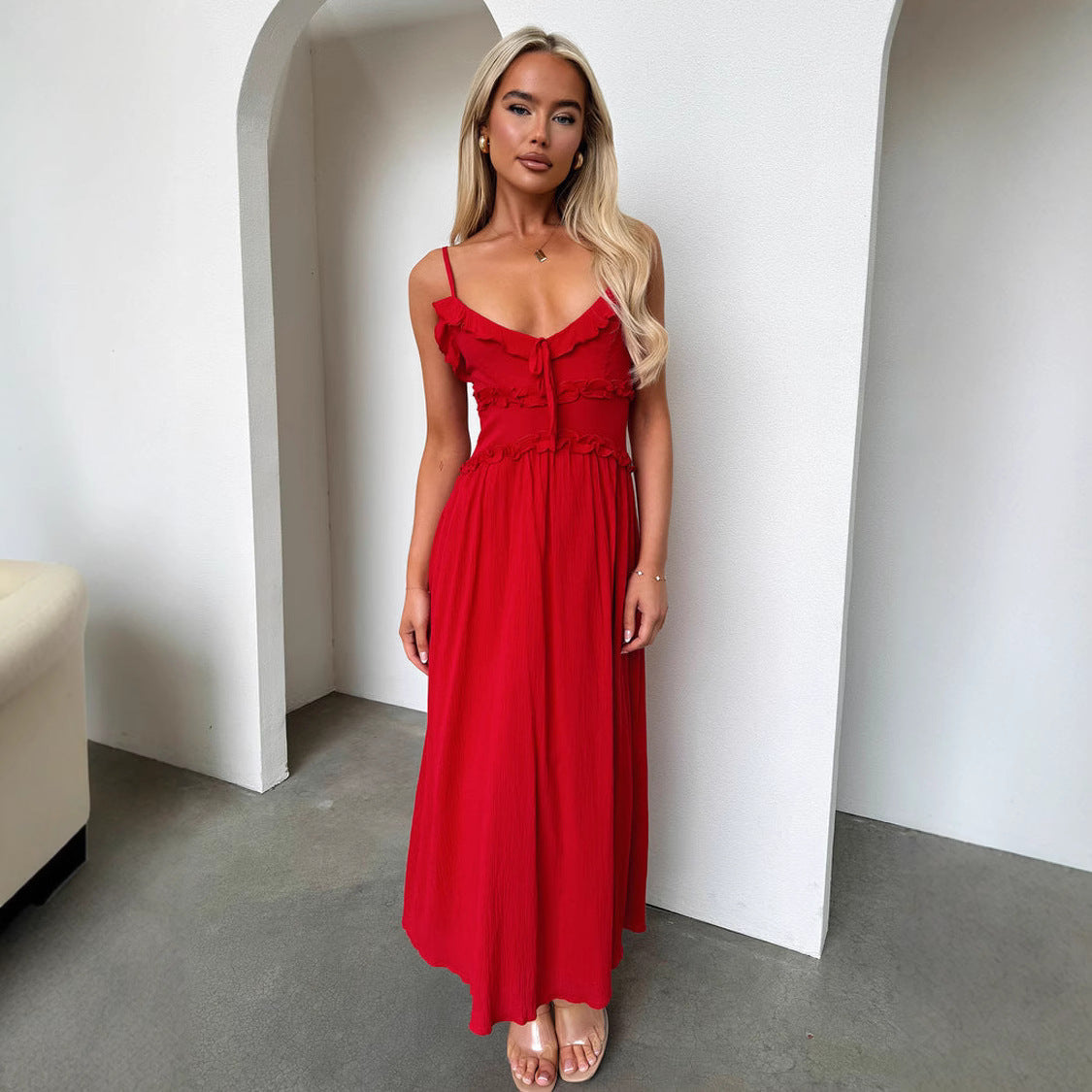 INS Casual Loose Vacation Dress Women