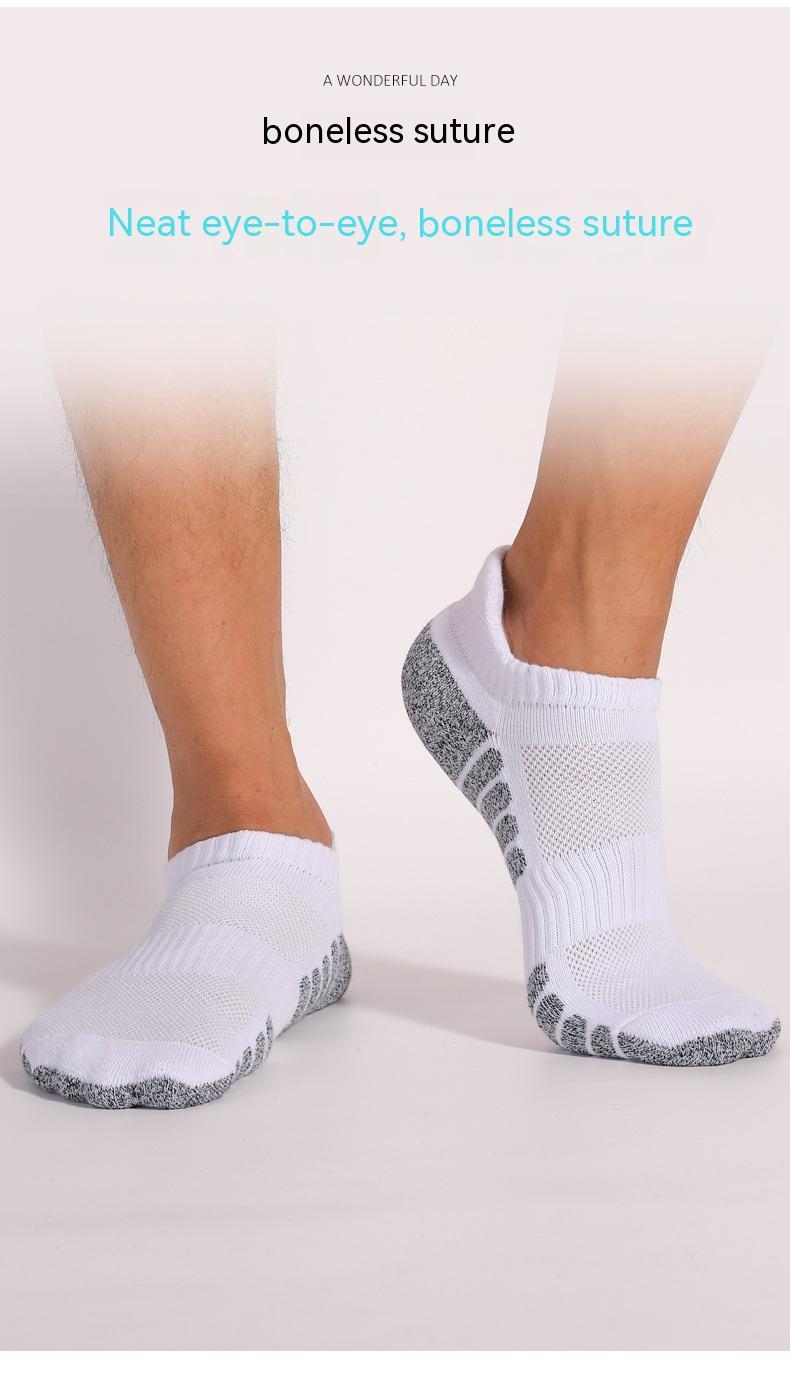 Thick Towel Bottom Socks For Running Non-slip Anti-sweat Breathable