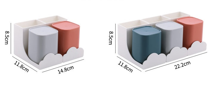 Wall Mounted Non Punch Toothbrush Holder