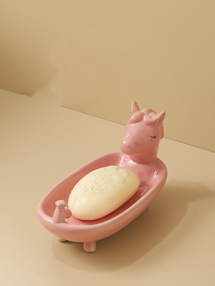 Cartoon Soap Box Household Children's Cute Large Size Toilet Soap Rack